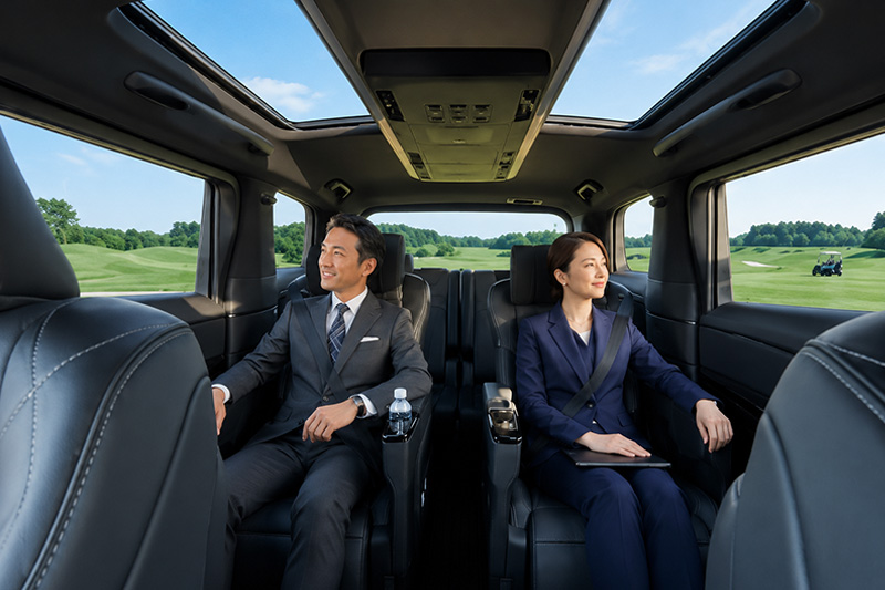 Image of the premium and spacious interior of the 40-series Alphard and 40-series Vellfire